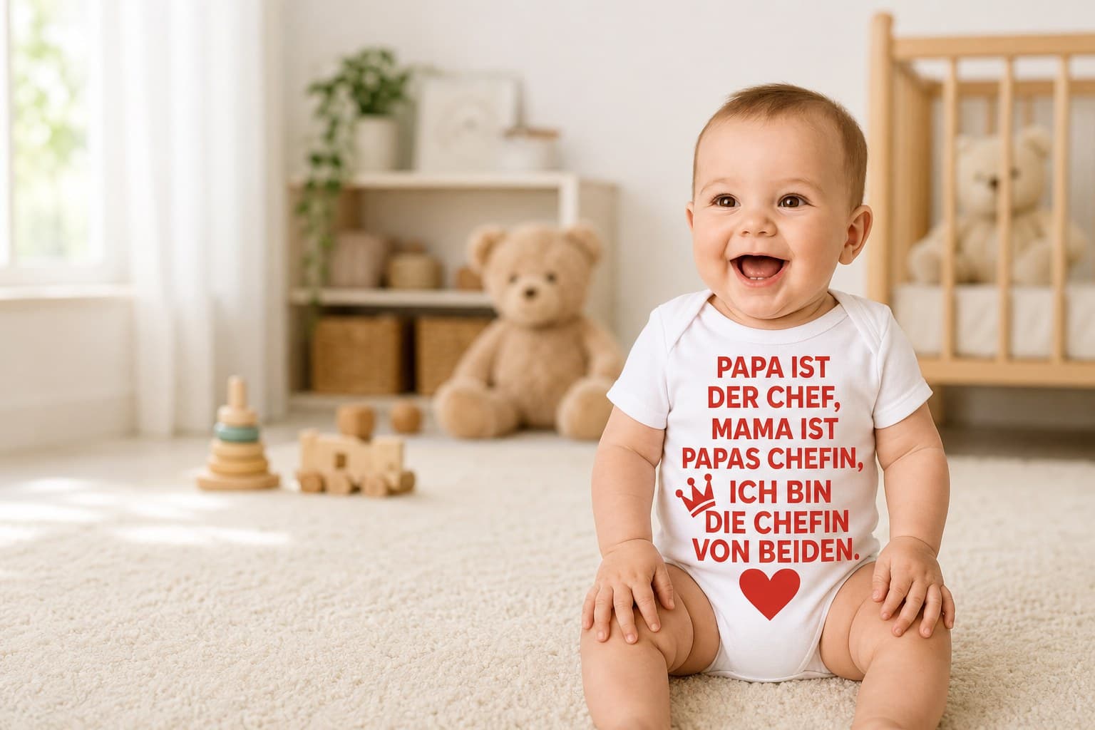 Baby im Body Ich bin die Chefin von beiden – Top-tees-at.com