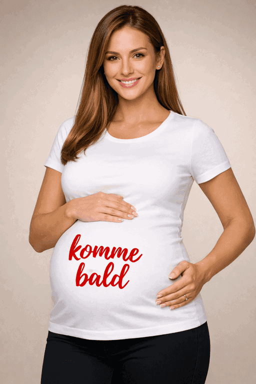 Schwangerschafts T-Shirt Bin bald da