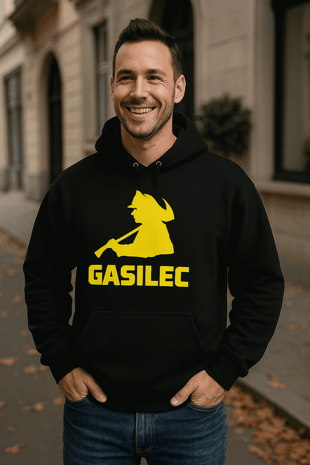 Hoodie Feuerwehrmann mit Spruch: Ich lösche alles