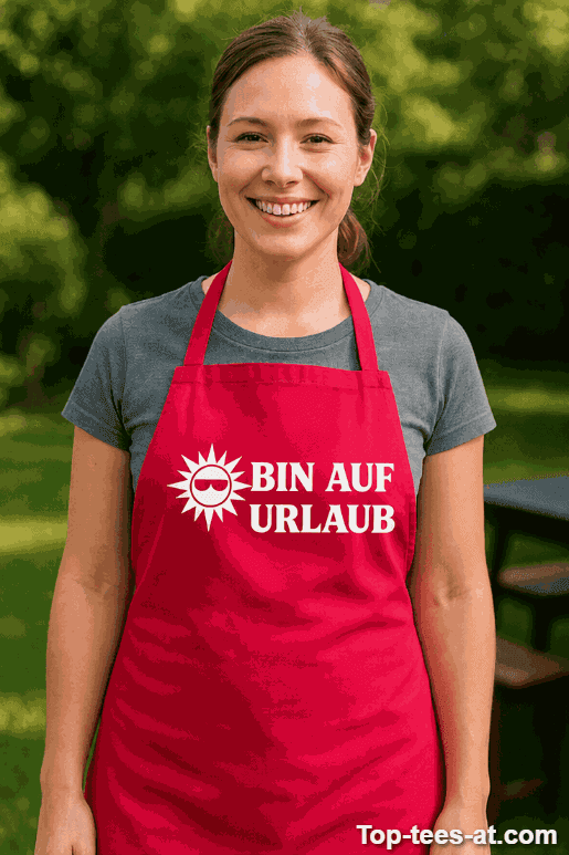 Lustige Schürze Bin auf Urlaub