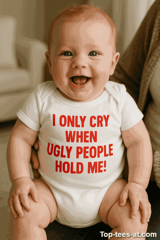 Lustiger Baby Body I only cry