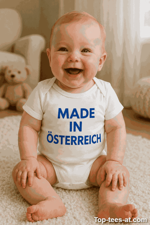 Lustiger Baby Body Made in Österreich