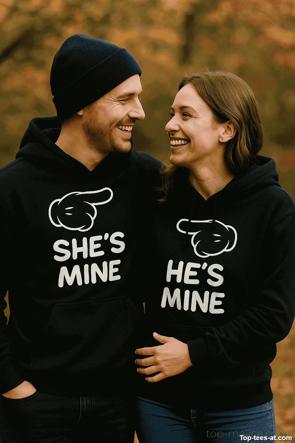 Pärchen Hoodie He's Mine She's Mine