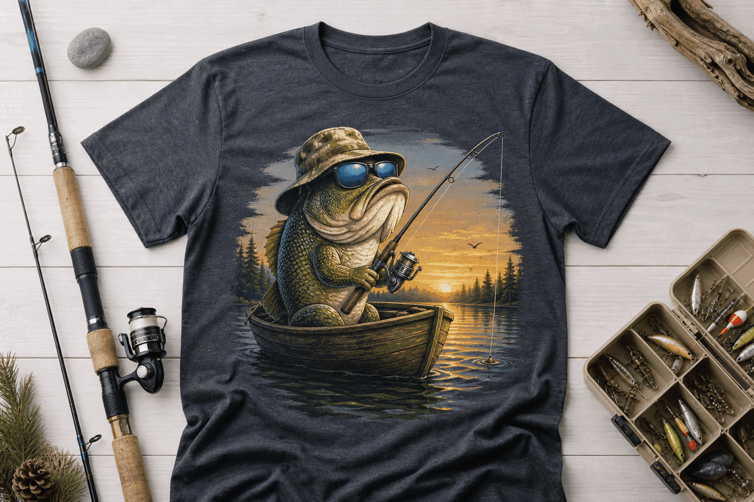 Lustige T-Shirts für Angler: Geschenkideen